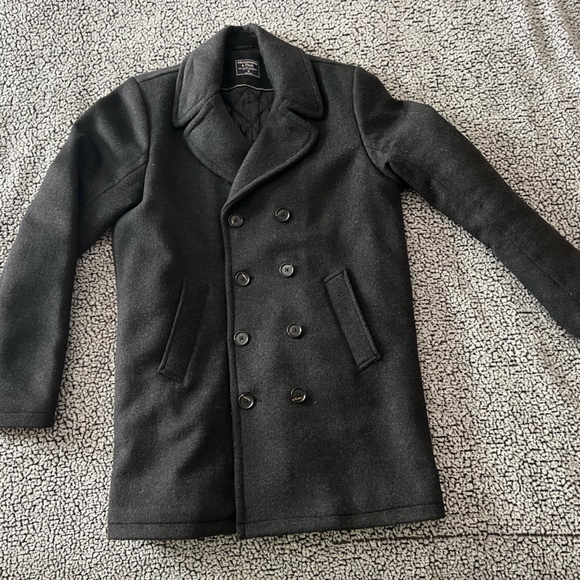 Abercrombie & Fitch Pea Coat, Wool Blend, Size Medium - Picture 5 of 5